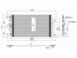 Радиатор кондиционера Chevrolet Tahoe 20- / Cadillac Escalade 20-24