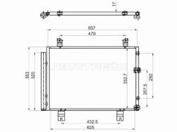 Радиатор кондиционера Lexus IS 05-16