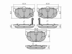 Колодки тормозные (Сзади) Hyundai Elantra 00-09 / Kia Cerato 04-10 / Hyundai Avante 00-06 / Coupe 96