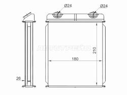 Радиатор отопителя салона RENAULT LAGUNA 00-08