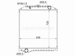 Радиатор Hino Ranger 98-05