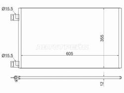 Радиатор кондиционера Renault Kangoo 08-16