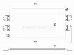 Радиатор кондиционера Chevrolet Express 02-