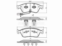 Колодки тормозные (Спереди) Audi A6 04-10 / A8 02-10 / S6 06-11 / S8 06-11