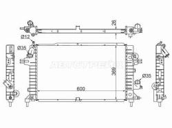 Радиатор Opel Astra 04-13 / Astra Family 11-14 / Astra GTC 04-15