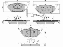 Колодки тормозные (Спереди) Audi A3 96-13 / Skoda Octavia 96-13 / Rapid 12-20 / Volkswagen Golf 97-1