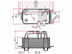 Радиатор масляный BMW 5-SERIES E60/61 03-/6-SERIES E63/E64 04-/7-SERIES E65/E66/E67/E68 01-