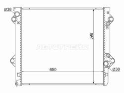 Радиатор Toyota Land Cruiser Prado (J120) 02-09 / 4Runner 02-09 / Hilux Surf 02-09