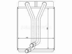 Радиатор отопителя салона KIA CARENS 00-02