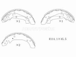 Колодки тормозные барабанные Hyundai Sonata 98-13 / Kia Magentis 00-06