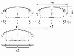 Колодки тормозные (Спереди) Kia Carnival 20-