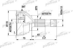 ШРУС PCV1132