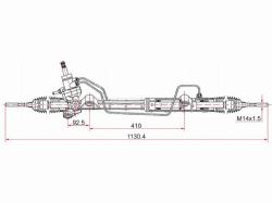 Рейка рулевая MAZDA 6 02-06