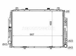 Радиатор Mercedes-Benz S-Class 91-99