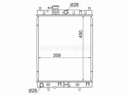 Радиатор Nissan Cube 98-00