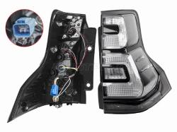 Фонарь задний Toyota Land Cruiser Prado (J150) 17-20 (Справа/ Чёрный)