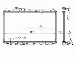 Радиатор Honda Civic 11-17