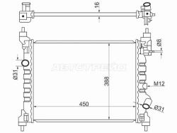 Радиатор Chevrolet Spark 10-16 / Ravon R2 16-20