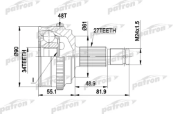 ШРУС PCV1222