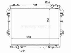 Радиатор Toyota Fortuner 04-15
