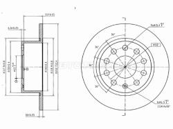 Диск тормозной (Сзади) Skoda Octavia 12-20