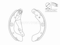 Колодки тормозные барабанные Chevrolet Aveo 11- / Cobalt 13-