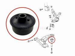 Сайлентблок Toyota Allion (T240) 01-07 / Avensis 97-03 (Снизу/ Спереди/ Справа=Слева/ вертикальный)