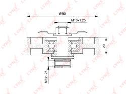 Ролик натяжной / приводной TOYOTA LAND CRUISER(100) 4.2D 98-07 pb-5046