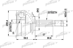 ШРУС PCV1019