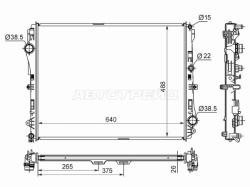 Радиатор Mercedes-Benz E-Class 16-20 / S-Class 13-20 / GLC 14-19 / SL-Class 12-