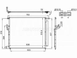 Радиатор кондиционера Ford Ranger EURO 11-23