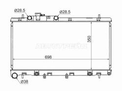 Радиатор Subaru Legacy 98-03 / Outback 98-03 / Legacy B4 98-03