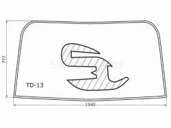 Молдинг лобового стекла (Уплотнительная резинка) Toyota Land Cruiser (J80) 89-97 / Lexus LX 95-97