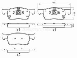 Колодки тормозные (Спереди) Chevrolet Monza 19-
