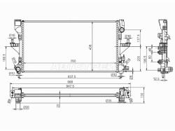 Радиатор Peugeot Boxer 14- / Citroen Jumper 14- / Fiat Ducato 14-