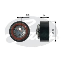 Ролик ремня ГРМ CHERY TIGGO 1.6 T43136
