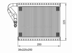 Испаритель кондиционера NISSAN X-TRAIL 13-22
