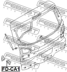 ОТБОЙНИК КРЫШКИ БАГАЖНИКА FORD FOCUS CB4 2008-2011 [EU] fd-ca1