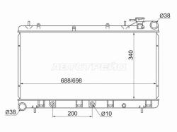 Радиатор Subaru Forester 97-02 / Impreza 92-00