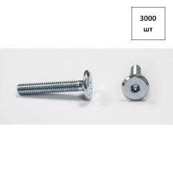 Винт стяжки М6х15 цилиндр. оц. SW4 3000шт FORTLUFT sts014627