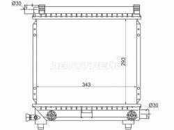 Радиатор Mercedes-Benz E-Class 84-95 / 190 82-94