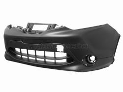 Бампер передний Nissan Qashqai 13-19 (Под ПТФ/ С отверстием под крюк)