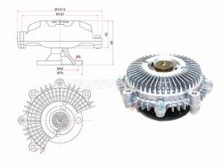 Вискомуфта TOYOTA DYNA/TOYOACE #B 88-