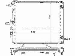 Радиатор Mercedes-Benz E-Class 84-95