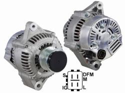 Генератор TOYOTA LAND CRUISER PRADO KDJ9#/HILUX SURF KDN18# 1KD (восстановленный)