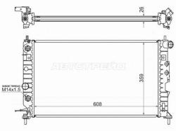 Радиатор Opel Vectra 95-03