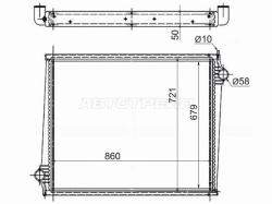 Радиатор Scania 4-Series 96-07