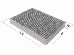 Фильтр салона NISSAN X-TRAIL T32 14-/QASHQAI 14-/MARCH 10-/PULSAR 1.5 14- угольный