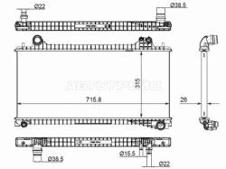 Радиатор Jaguar XE 15-21 / XF 15-22
