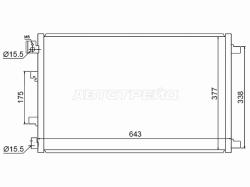 Радиатор кондиционера Nissan Qashqai 06-13 / Qashqai+2 08-14